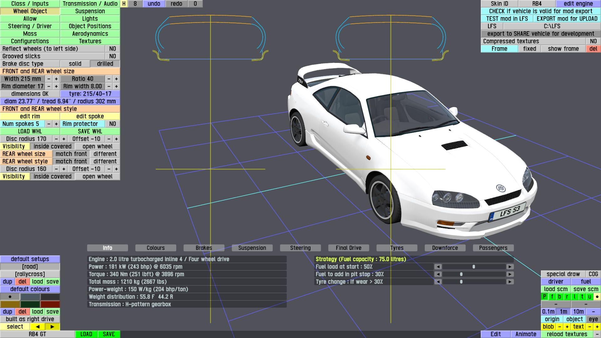 LFS Editor - wheel object LFS Editor - wheel object